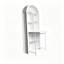 Bureau d'artisanat pliant avec tablettes de rangement, bureau convertible dissimulé en bibliothèque, bureau pliable avec rangement, bureau de disparition pour petits espaces, table de bricolage multifonctionnelle, bureau de coiffeuse