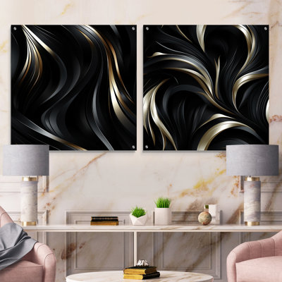 Connall - Fashion Acrylic Wall Art Glass Set Of 2