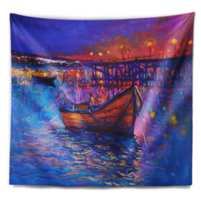 Bateaux marins et tapisserie de la ville