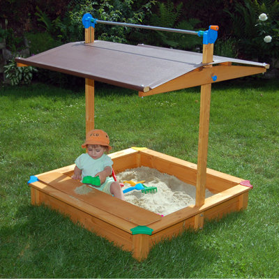 Exaco 44'' Solid Wood Sandbox