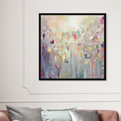Abstract " Abstract Pink Butterflies " by Oliver Gal