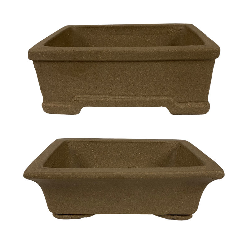 Ensemble de pots à fleurs en argile 2 pièces Mutlu