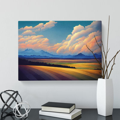Mountain Meadow Landscape Vol.3 - Wrapped Canvas Print