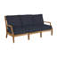 Haley Teak Patio Sofa with Cushions-38579400-38579408-70063484