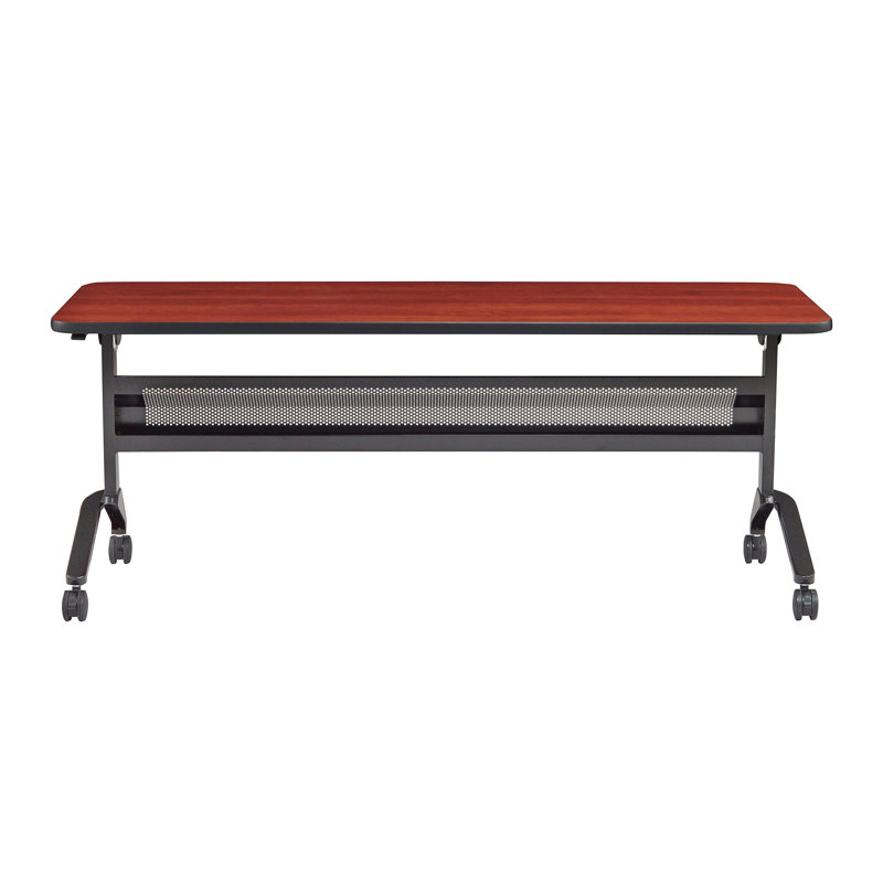Table de formation Flip-N-Go rectangulaire, LPL, Argent argent, Cerise Biltmore, H 29 po x L 72 po x l 24 po