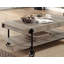 1Pc Coffee Table Open Bottom Shelf Replicate Wood Wheel Legs
