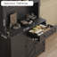 Grand garde-manger 67 po avec étagère à micro-ondes, armoire à vin, tablette interne réglable