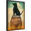 «Black Lab Whiskey» par Ryan Fowler - reproduction d'art graphique sur toile flottante
