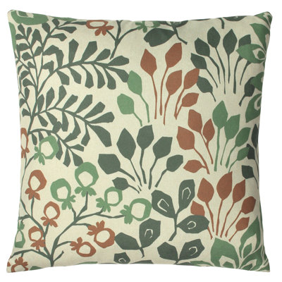 Kasuri Floral Square Cushion