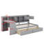 Lit de jour avec rangement 3 armoires et 2 tiroirs-1092879615