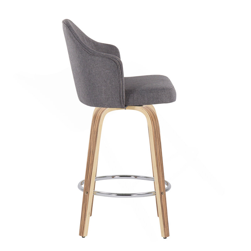 Tabouret de comptoir à hauteur fixe Ahoy Mid-Century