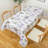 Waterproof Rectangle Checkered Vinyl Tablecloth with Flannel Backing 52"x 90",Vintage Lavender Patchwork Collage Rectangle