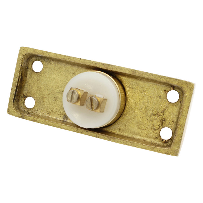 Bouton de porte en laiton, Laiton poli