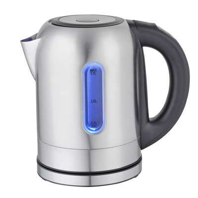 Mega Chef 1.8 qt. Stainless Steel Whistling Electric Tea Kettle
