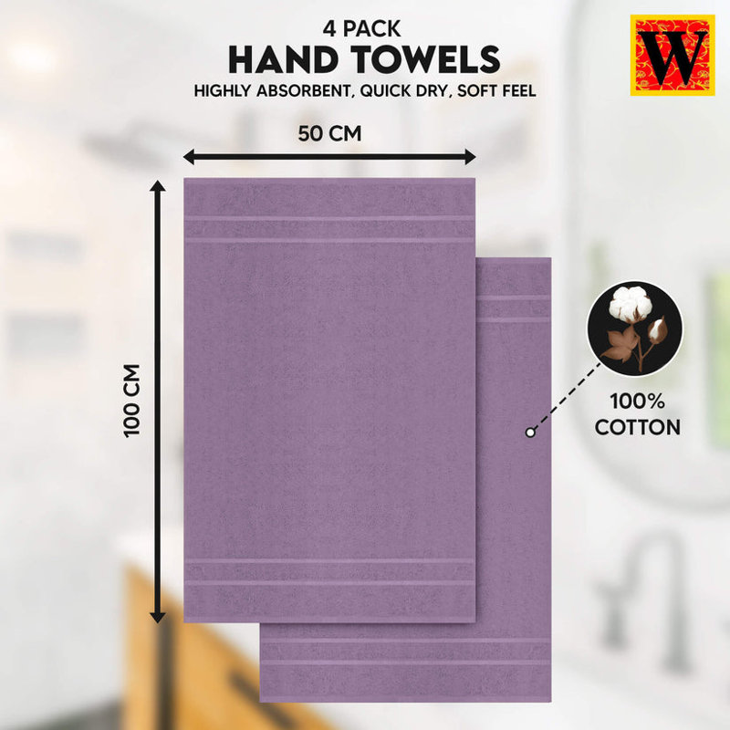 Cotton Hand Towel 50x100, Purple