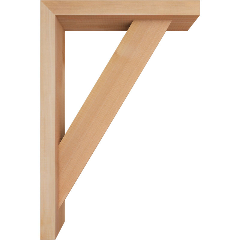 Support de bloc traditionnel avec entretoise décalée, 24x16, Cèdre rouge occidental de l 3 1/2 po (lisse)