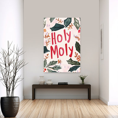 «Joyful Foliage Abstract Contemporary Winter Landscape», reproduction d'art mural