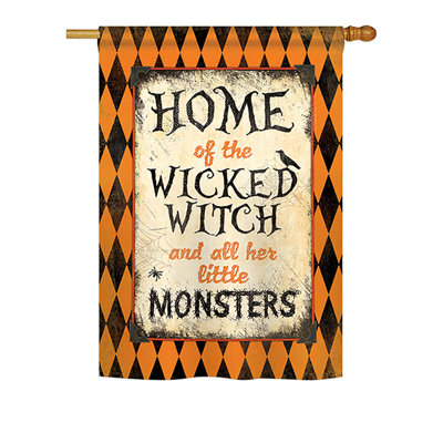 Drapeau de maison / jardin Wicked Home
