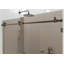 Equinox 56 - 60 in. x 60 in. Fully Frameless Bronze Tinted Sliding Bathtub Door-1980052072