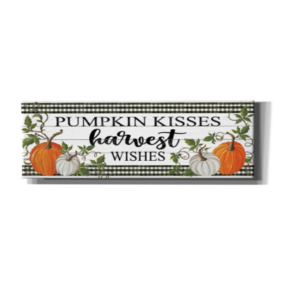 «Pumpkin Kisses» par Cindy Jacobs, art mural sur toile