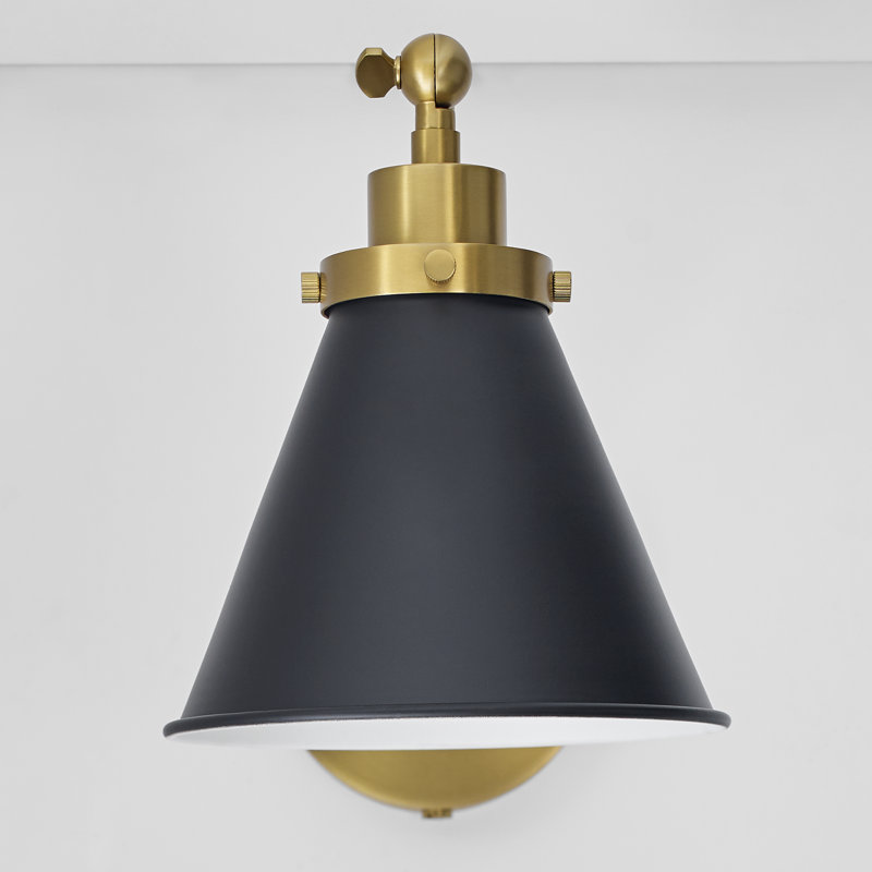Wellfleet 1 - Light Swing Arm, Black, Gold