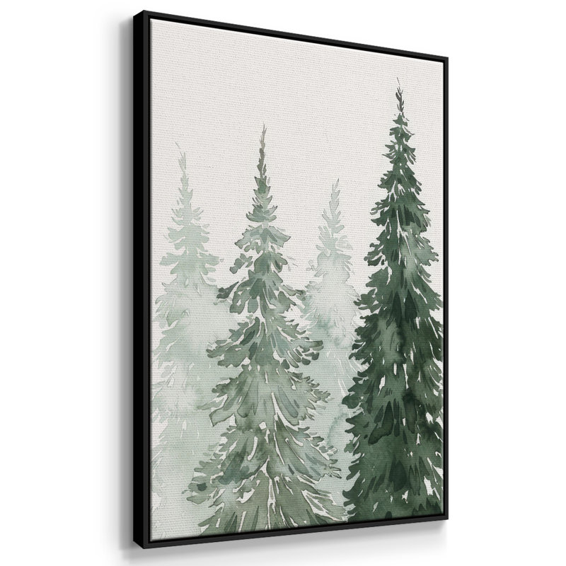 Taillis d'hiver délavé I, Cadre noir, H 41 po x l 27 po x P 1,5 po