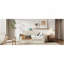 Lit de jour simple avec dossier en forme de nuage, lit gigogne 2 tiroirs et ports USB, gris-1629157182