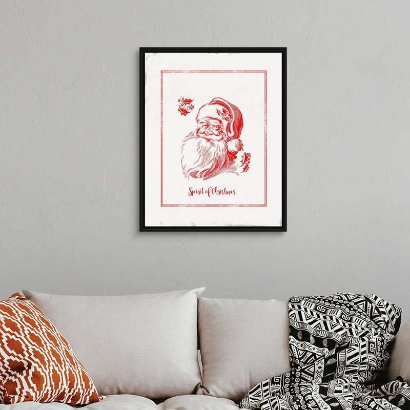Believe in Christmas - reproduction d'art textuel sur toile, H 32 po x l 26 po x P 1,75 po, Cadre noir
