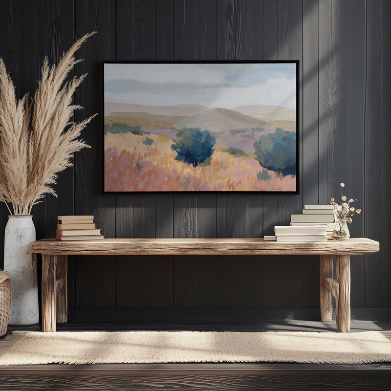 «Southridge» par Pamela Munger, reproduction d'art sur toile, H 36 po x l 48 po, Cadre flottant, Noir