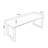 Black rectangular solid wood desk-1452694769