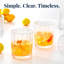 Verres à boire en plastique transparent à facettes réutilisables (ensemble de 6) verres à whisky 14 oz | Gobelets sans BPA, fabriqués | Lavable au lave-vaisselle