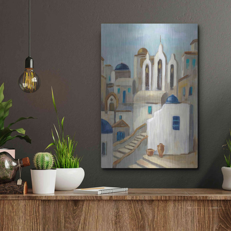 " Santorini View III " by Silvia Vassileva, 16" H x 12" W