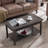 Rustic Solid Wood Slate Coffee Table-29908624
