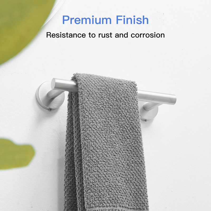 Stainless Steel Brushed Nickel 3-Piece Bathroom Hardware Set