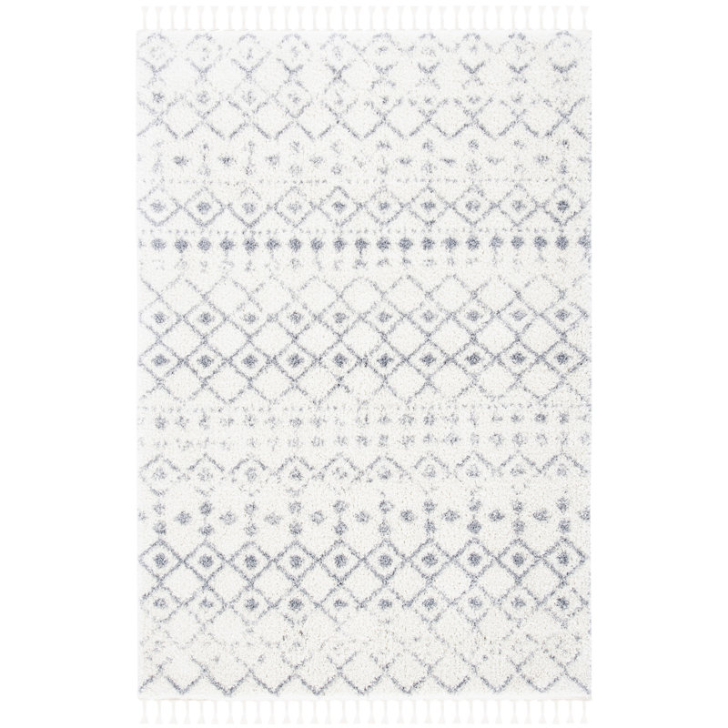 Akifumi Fringe Shag Performance Southwestern Rug, Rectangle 3'3" x 5'3"
