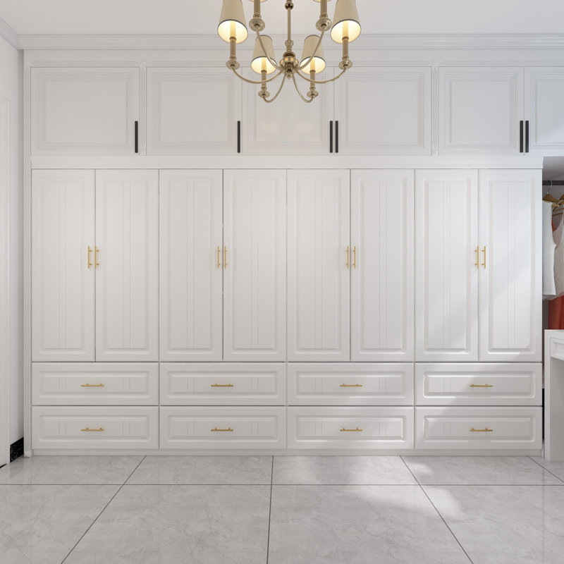 Large Combination Freestanding Armoire With 8 Drawers