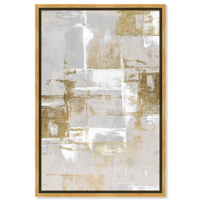 Abstrait fraîchement peint, gris glamour - Peinture