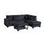 Ensemble de canapé modulaire 3 pièces de style moderne avec port USB, repose-pieds, accoudoir à droite, canapé, accoudoir à gauche, salon principal-1736270690