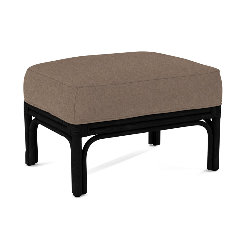 Boca Ottoman, Brown Geometric, 0456-33, Black