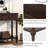 TREXM Daisy Series Console Table Traditional Design With Two Drawers And Bottom Shelf-1045295177