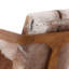 Bautista Goat Hide Occasional Chair, Brown