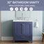 Meuble-lavabo de 30 pouces avec lavabo, armoire entièrement assemblée avec comptoir en marbre pour un rangement élégant-1706601799