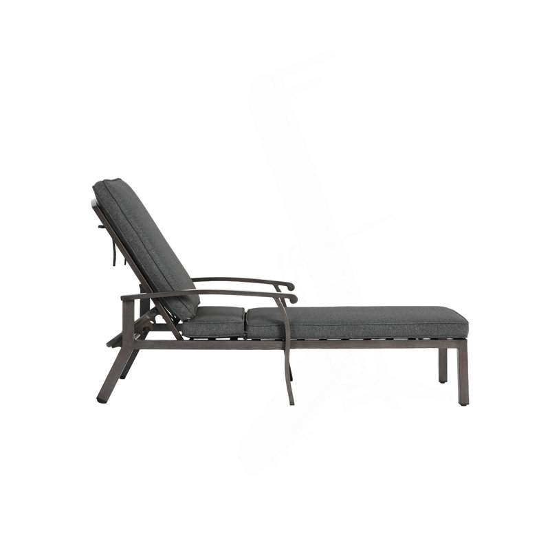 Aluminium Cast Lounge Chair, Gray