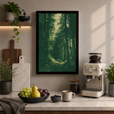 Path Through the Pines Scandinavian - Wrapped Canvas