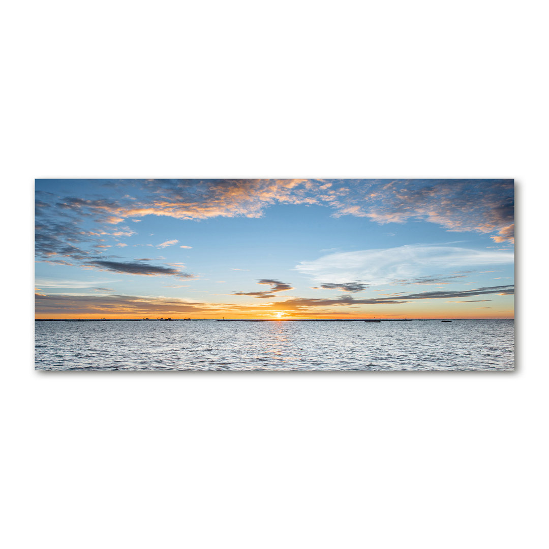 Leinwanddruck - Wandkunst - Drucke auf Leinwand - 125X50 Bildmotiv: Twilight By The Sea