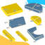 Canapé modulaire pour enfants Qaba, canapé pour enfants 14 pièces, canapé modulaire pour enfant jouant, assis et dormant, coussins de sol en mousse convertibles pour garçons et filles,