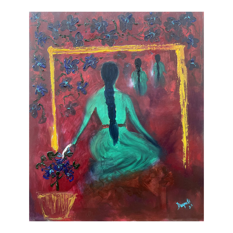 Perdus dans votre rêve | Peinture par Deepali Bhanushali | Huile sur toile