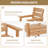 Patio Dining Set For 6 Person All Weather 7 Piece Hips Outdoor Patio Table And Chairs Set With Umbrella Hole For Backyard, Garden, Deck, Poolside, Teak-623834034