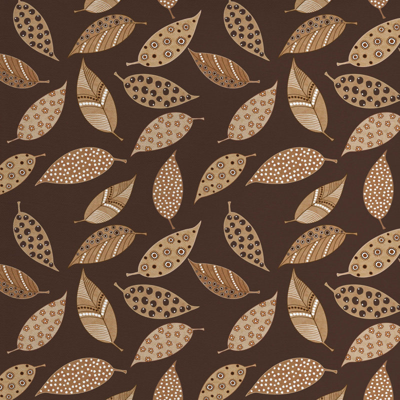 Tissu de feuilles, l 58 po x L 108 po