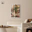 «Cheetah in Spring Bathroom Shadowbox Print Bathroom Wall Art» par Art Remedy, cadre blanc, 31 x 46-670008138-670008137